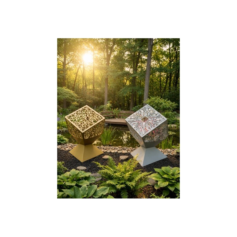 Carré déco en acier thermolaqué