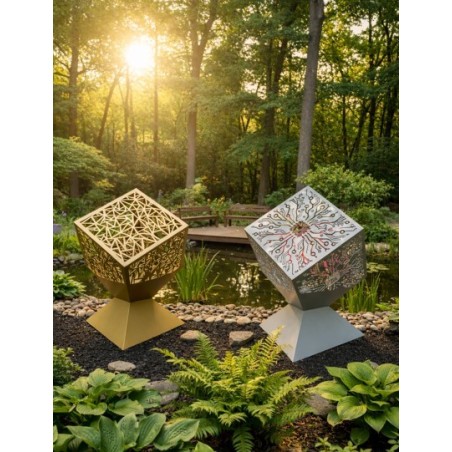 Carré déco en acier thermolaqué