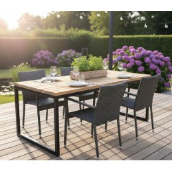 Grande table de jardin design – Renard Création
