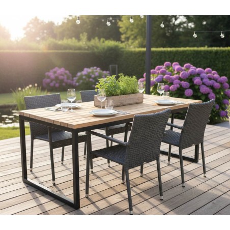 Grande table de jardin design – Renard Création