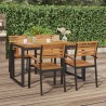 Salon de jardin design – Table et 4 chaises - Renard Création