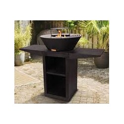 Brasero design en acier – Chauffant et décoratif