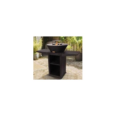 Brasero design en acier – Chauffant et décoratif