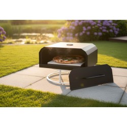 Brasero Four à Pizza – Plancha Bascule et Rangement Bois – Renard Création