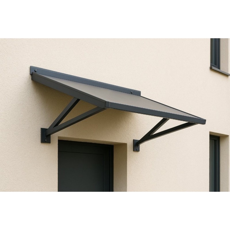 Auvent Plein Métallique en Acier Thermolaqué | Auvent Porte d’Entrée – Renard Création