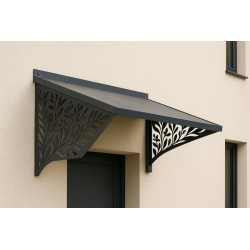 Auvent Design Métallique en Acier Thermolaqué | Auvent Moderne Entrée – Renard Création