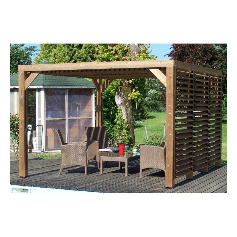 Pergola Bois et Acier Thermolaqué | Pergola Douglas Sur Mesure – Renard Création