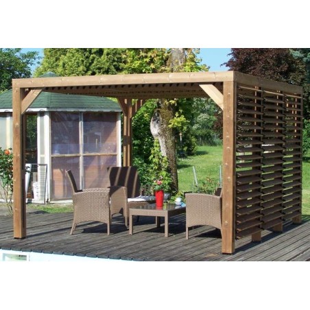 Pergola Bois et Acier Thermolaqué | Pergola Douglas Sur Mesure – Renard Création