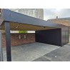 Carport Double avec Local en Acier | Abri Voiture Sur Mesure – Renard Création