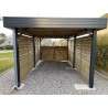 Carport Double Acier Thermolaqué et Douglas | Carport 2 Voitures Sur Mesure – Renard Création