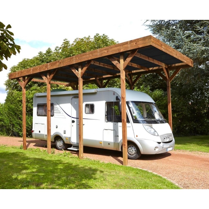 Carport XXL Camping-Car Acier et Douglas | Abri Camping-Car Sur Mesure – Renard Création